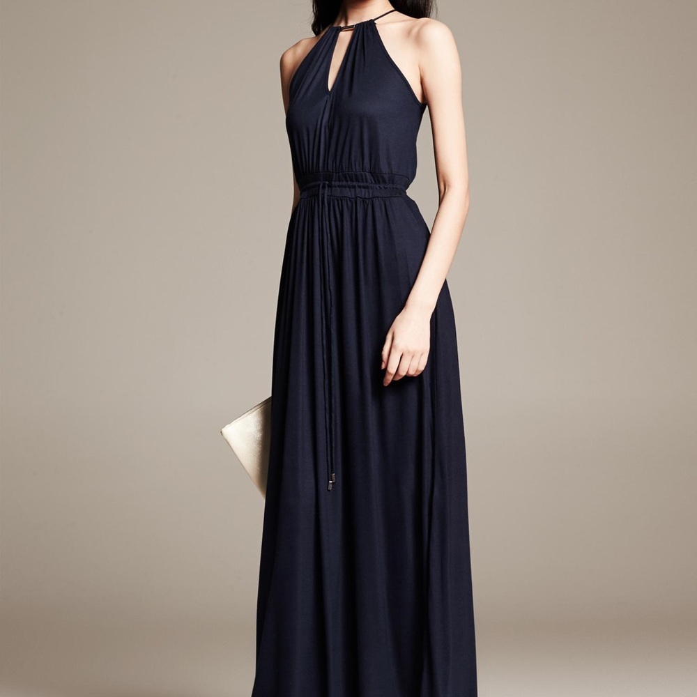 Banana Republic Navy Knit Patio Dress